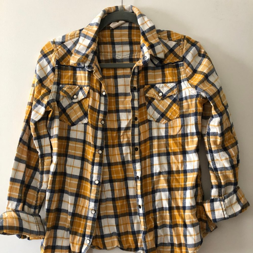 Plaid button down